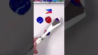 What color do mixed flags make? pt 1 #paintmixing #colormixing #satisfyingart #asmart #art