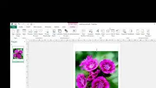 How to interact with Microsoft publisher 2013 interface