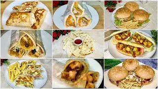 10 Best Chicken Snacks Recipes | Easy Homemade Burgers, Shawarma, Wraps & More