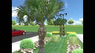 3D Design of society front green belt #green area #3Danimation #greenbelt