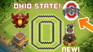 New EPIC TOWN HALL 8 (TH8) TROPHY BASE with NEW BOMB TOWER 