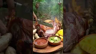 🔥 Brazilian Amazon Jungle Feast &ndash; Full Roasted Camel with Tropical Fruits & Fiery Chili Sauces