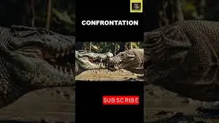 Comodo Dragon meets Crocodile#shorts