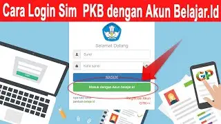 How to login to SIM PKB with a learning account or belajar.id account