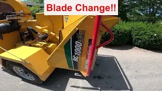 Vermeer Bc1000 XL Wood Chipper Blade Change Procedure!!!