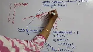 class 12th , physics , Dispersion & refraction through prism , Prism formula derivation