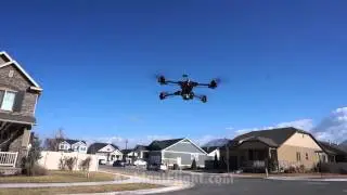 Alien Quadcopter Servo-Less Retracts Demo