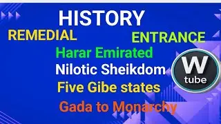 REMEDIAL HISTORY Part 4 Nilo-Saharan States, Harar Emirate & Shewan Kingdom
