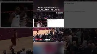 Anthony Edwards Is A PROBLEM In The Clutch #nba #basketball