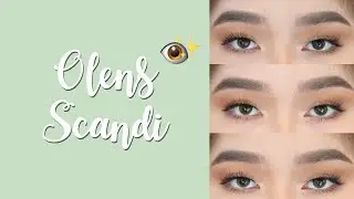 Olens Scandi 3 Colours on Dark Brown eyes ลองใส่ Contact Olens x Black Pink รุ่น Scandi | Fernie