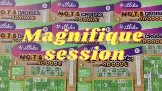 🍀 Grattage du 19 mars 🔥 magnifique session mot croisé 😱