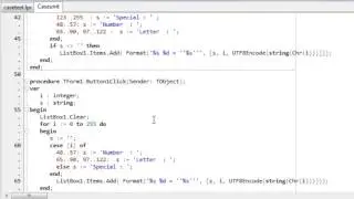 Learning Pascal x17 Case Statements