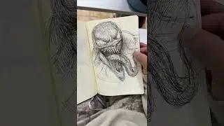 Quick sketch of Venom with his tongue out