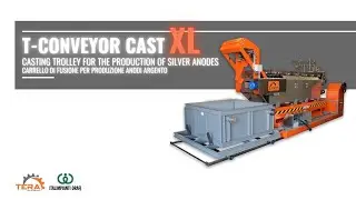 T-Conveyor Cast XL - Automatic machine to cast precious and non-ferrous metal anodes and bars