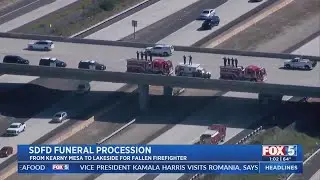 SDFD Funeral Procession