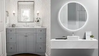 🏠 dark grey vanity bathroom ideas