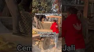 cement Grill Jali #construction #viral #cement #shortvideo #shortsfeed #saini_concrete #reels #short