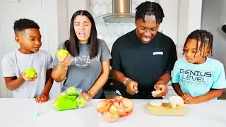 The Prince Family | DJ & Kyrie Vs Damien & Biannca | Food Challenge Yes Vs No