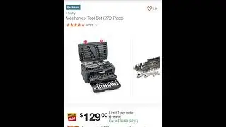 35 % off Mechanics Tool Set (270-Piece)