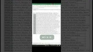 Excel Shortuct: Text to columns #excel #excelshortcuts #excelshorts #dailyexcel