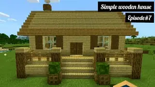 Minecraft House Tutorial: How to make easy wooden house in minecraft (#07)