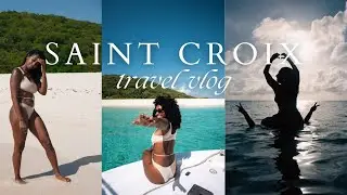 travel vlog | visiting St. Croix, vacation prep, & taking a boat to Buck Island !