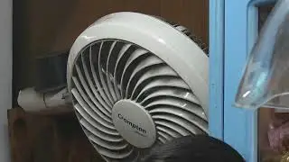Crompton brasso wall fan spotted at a digital printing store 