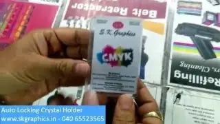 🔒 Id Card Holder - Auto Locking Crystal Holder | AbhishekID.com