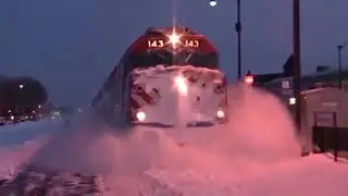 Trains vs Snow Compilation | Trains Plowing Snow