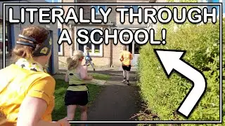 Literally running THROUGH a school - Hastings High School parkrun