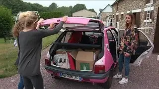 Un tour d'Europe en 205 pour trois jeunes Normandes