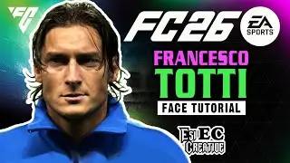 Ferancesco Totti face tutorial FC 26 clubs or career mode.