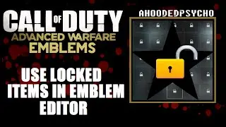 USE LOCKED ITEMS IN THE EMBLEM EDITOR!! - COD Advanced Warfare
