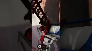 Double Container Truck CRASHES from Fragile Bridge!  #13 #BeamCrashVibes