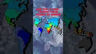 how far is your country from france by landborder #france #world #border #onlyeducation #map