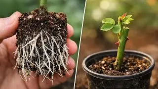 How To Grow 🌹ROSE 🌹 Plant from Cuttings ¦¦ Propagate 🌹Rose 🌹 Flower Plant 