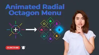 Animated Radial Octagon Menu using Html CSS & Javascript | Programmer Mithon
