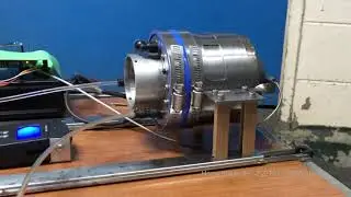 自作ジェットエンジン 加減速テスト (Homemade Jet Engine 2.2 - Engine response test)
