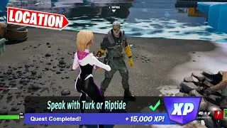 Speak with Turk or Riptide (Location Guide) | Fortnite Triggerfish Quest