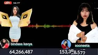 free fire and pubg youtuber @Sooneeta vs @BindassKavya || live video