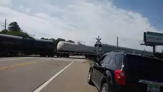 Caleb and grandma saw a train at m52 in Adrian michigan