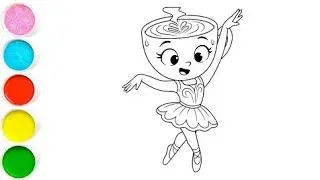 Ballerina Cappuccina Drawing, Painting & Coloring For Kids and Toddlers_ Kids Art