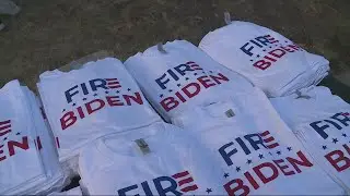 Presidential candidate Perry Johnson asks for campaign donations with 'Fire Biden' shirts