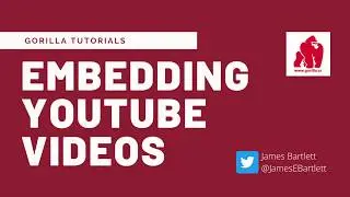 Embedding YouTube Videos in Gorilla Experiments