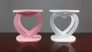 How to Make a Double Heart Table Decor 💖 | Handmade Craft Tutorial | Best Out of Waste