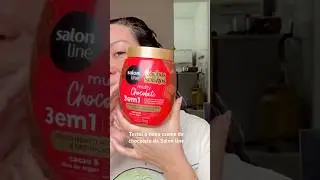 Testei o novo creme de chocolate da Salon line #finaliza&ccedil;&atilde;o #cachos #hairtutorial #salonline