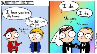 Just Bros being Bros 😳 |🌈r/SapphoAndHerFriend