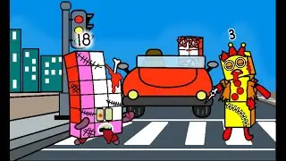 Numberblocks 10 intercepted by zombies - Numberblocks Fan-Made Coloring Story
