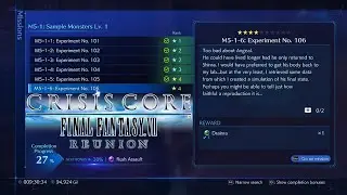 Crisis Core: Final Fantasy 7 Reunion - Sample Monsters Lvl.1 Mission