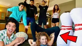 Bowling with A Human Bowling Ball for $10,000 ft Sofie Dossi
